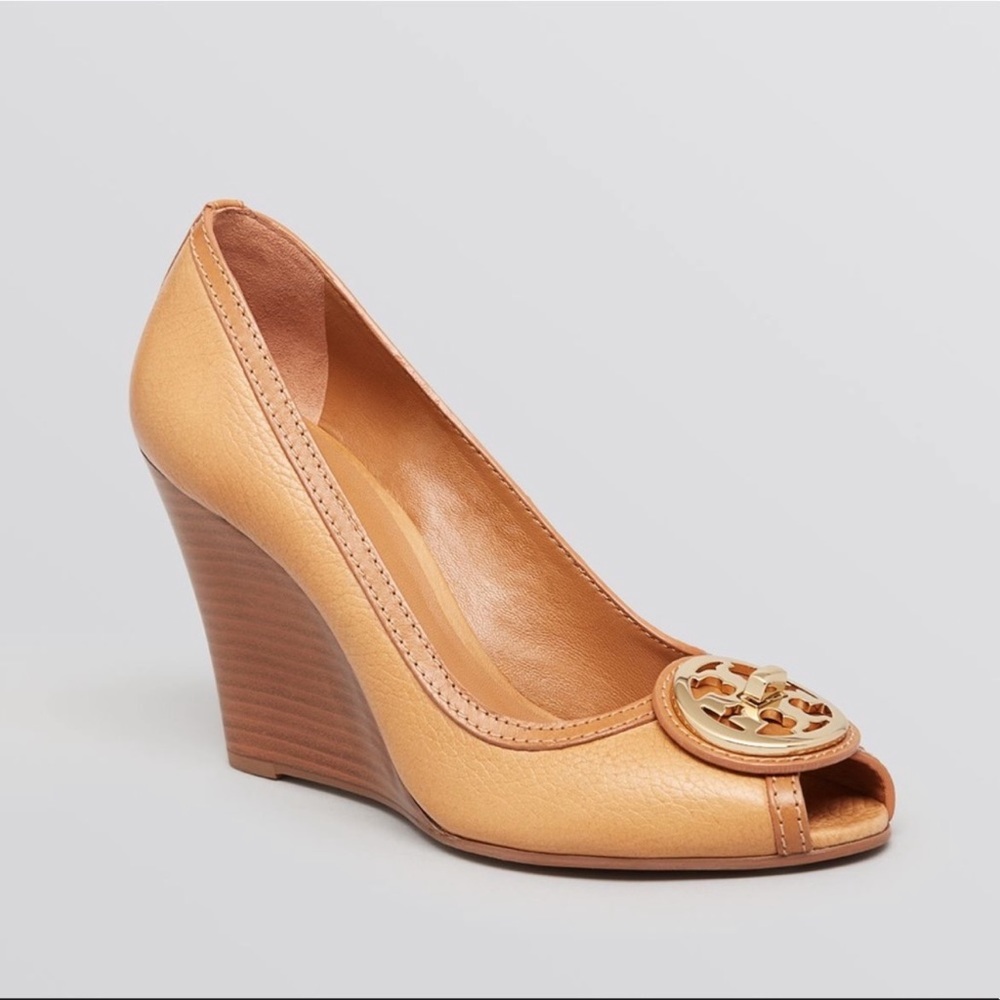Tory Burch Leticia Peep Toe Wedge